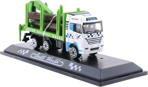 Die Cast Mini Yeşil Kütük Kamyonu Kız Erkek Çocuk Oyuncak Eğitici Oyuncaklar