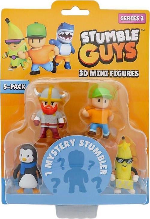 TUY22000 Stumble Guys 5li Mini Figür Kız Erkek Çocuk Oyuncak Eğitici Oyuncaklar