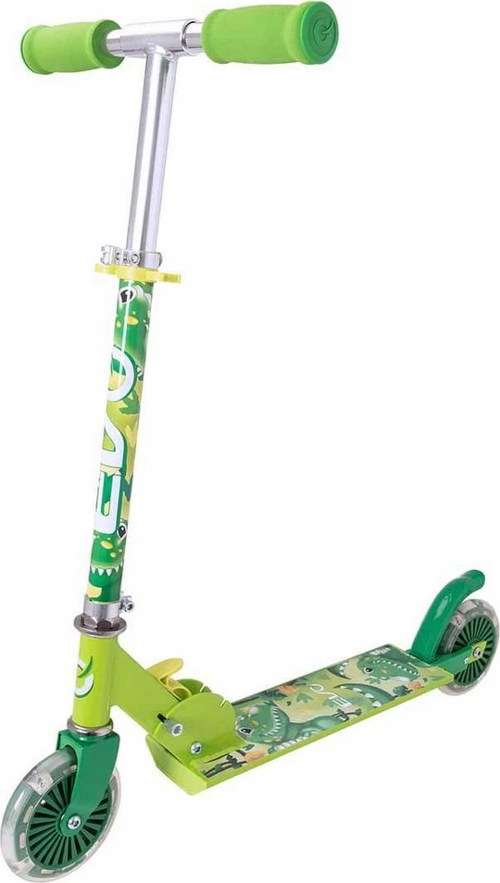 Evo 2 Tekerlekli Katlanabilir Dino Inline Işıklı Scooter Kız Erkek Çocuk Oyuncak Eğitici Oyuncaklar