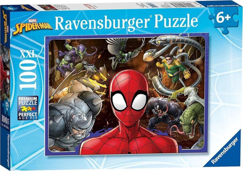 107285 Spider-man 100 parça XXL Ravensburger Puzzle Kız Erkek Çocuk Oyuncak Eğitici Oyuncaklar