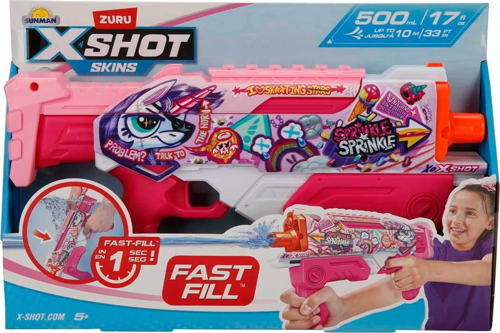 X-Shot Skins Hyperload Fast Fill Su Tabancası 34cm - S00004583 Kız Erkek Çocuk Oyuncak Eğitici Oyunc