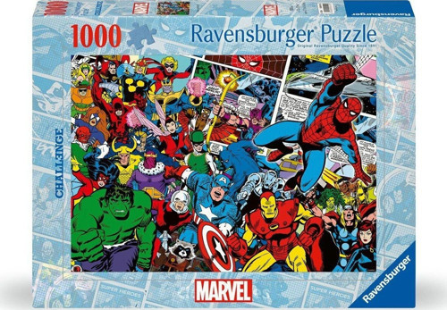 12000510 Challenge Marvel 1000 parça Ravensburger Puzzle Kız Erkek Çocuk Oyuncak Eğitici Oyuncaklar