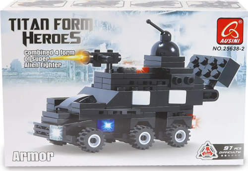 Ausini Titan Form Heroes-2 Armor 97 Parça Kız Erkek Çocuk Oyuncak Eğitici Oyuncaklar