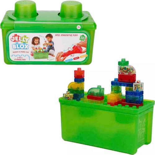 2in1 Jelly Blox Saklama Kutulu Blok Seti 30 Parça - S00031693 Kız Erkek Çocuk Oyuncak Eğitici Oyunca