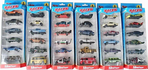 ZQ11316-Vardem Kartela 1:64 Metal 6 Parça Araba Seti Kız Erkek Çocuk Oyuncak Eğitici Oyuncaklar