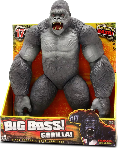 Big Boss Goril Figürü 43cm Kız Erkek Çocuk Oyuncak Eğitici Oyuncaklar