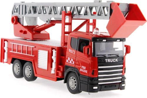Die Cast Sürtmeli Merdivenli İtfaiye Aracı Kız Erkek Çocuk Oyuncak Eğitici Oyuncaklar