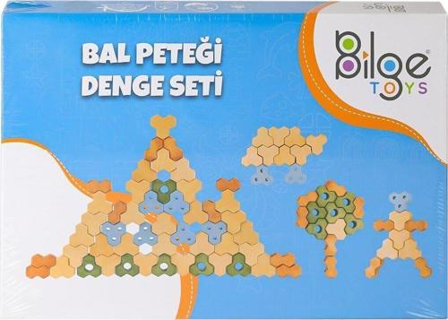 BLG-106A Bal Peteği Ahşap Denge Oyunu Kız Erkek Çocuk Oyuncak Eğitici Oyuncaklar