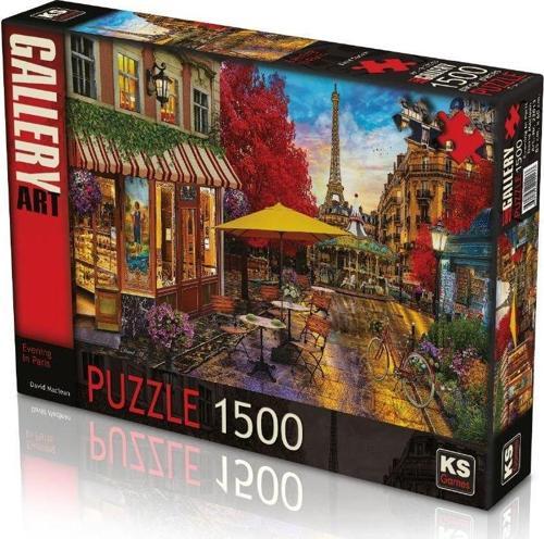 KS Puzzle 1500 Parça Evening İn Paris Paris'te Akşam Kız Erkek Çocuk Oyuncak Eğitici Oyuncaklar