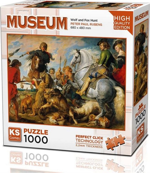Ks Games Wolf and Fox Hunt Puzzle 1000 Parça 20666 Kız Erkek Çocuk Oyuncak Eğitici Oyuncaklar