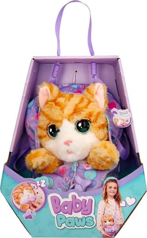 BAW05000 Baby Paws Sesli Kedi 20cm Peluş Kız Erkek Çocuk Oyuncak Eğitici Oyuncaklar