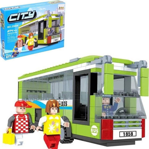 Ausını 274 Parça Oyuncak Mini Lego Oyuncak Otobüs Seti Kız Erkek Çocuk Oyuncak Eğitici Oyuncaklar