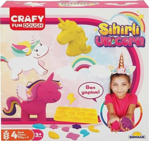 HAMUR SET KÜÇÜK SİHİRLİ UNİCORN PARMAK Kız Erkek Çocuk Oyuncak Eğitici Oyuncaklar