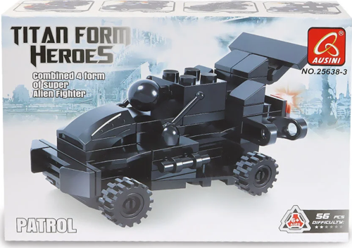 Ausini Titan Form Heroes-3 Patrol 56 Parça Kız Erkek Çocuk Oyuncak Eğitici Oyuncaklar