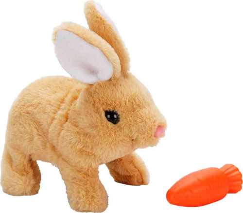 Sesli ve Hareketli Peluş Tavşan Kız Erkek Çocuk Oyuncak Eğitici Oyuncaklar