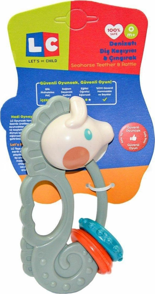 30930 LC Deniz Atı Çıngırak ve Diş Kaşıyıcı -Enfal - 1adet stokta olan gönderilir Kız Erkek Çocuk Oy