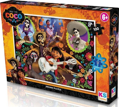 KS Puzzle 100 Parça Coco Kız Erkek Çocuk Oyuncak Eğitici Oyuncaklar