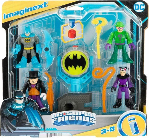HFD47 Imaginext, Bat-Tech Bat-Signal Figür Seti, DC Super Friends Kız Erkek Çocuk Oyuncak Eğitici Oy