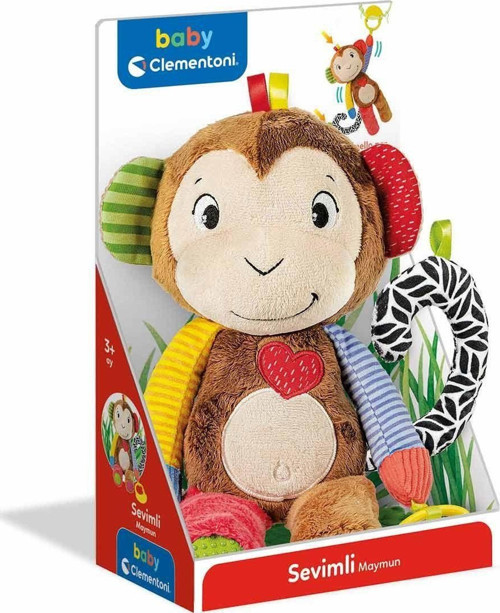 64187 Baby Clementoni - Minik Maymun Kız Erkek Çocuk Oyuncak Eğitici Oyuncaklar