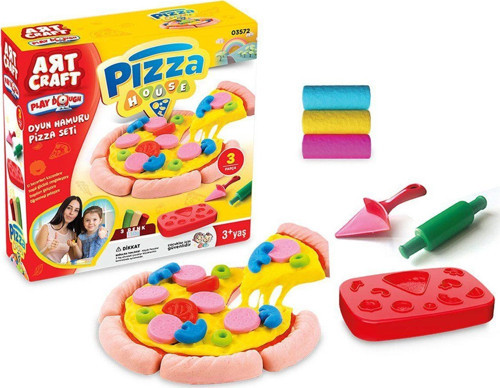 03572 Dede, Pizza Seti Oyun Hamuru 150 gr / +3 yaş Kız Erkek Çocuk Oyuncak Eğitici Oyuncaklar