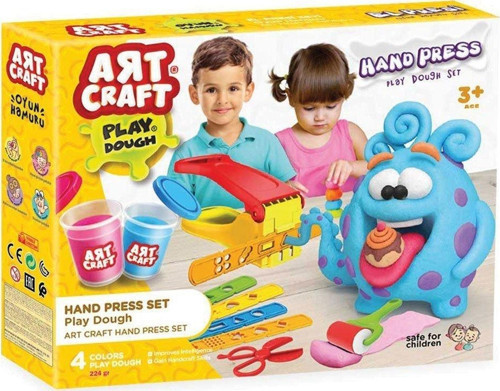 03618 Dede, Art Craft El Presi Hamur Seti 224 gr Kız Erkek Çocuk Oyuncak Eğitici Oyuncaklar