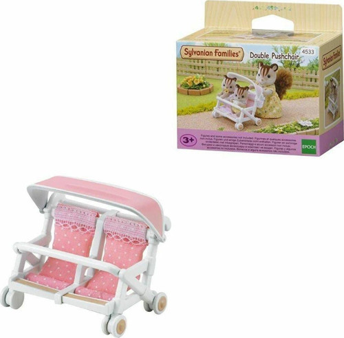 4533 Sylvanian Families İkili Puset +3 yaş Kız Erkek Çocuk Oyuncak Eğitici Oyuncaklar