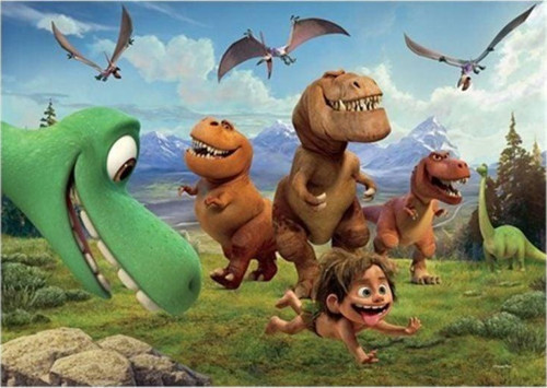 100 Parça Good Dinosaur Yapboz Kız Erkek Çocuk Oyuncak Eğitici Oyuncaklar