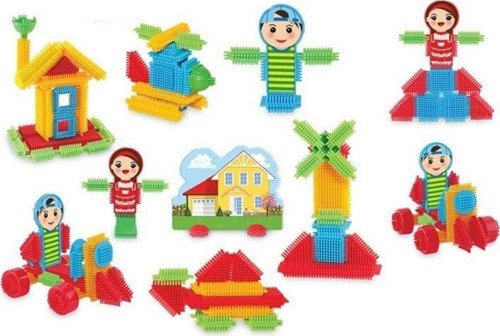 Dede Kaktüs Bloklar 80 Parça Kız Erkek Çocuk Oyuncak Eğitici Oyuncaklar