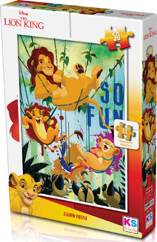 KS Lion King 50 Parça Puzzle Kız Erkek Çocuk Oyuncak Eğitici Oyuncaklar