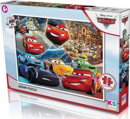 200 Parça Cars Yapboz - CR.113.1 Kız Erkek Çocuk Oyuncak Eğitici Oyuncaklar