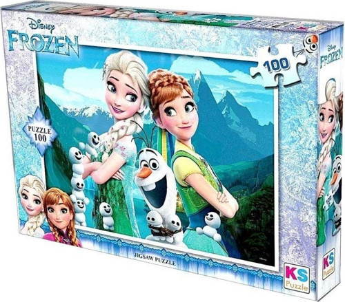 100 Parça Frozen Yapboz Kız Erkek Çocuk Oyuncak Eğitici Oyuncaklar