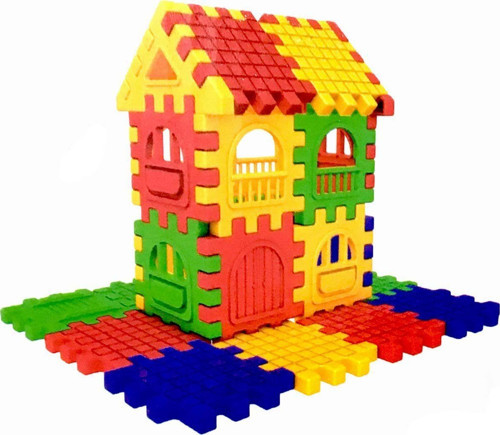 Puzzle City 3D Yapı ve Tasarım Blokları 128 Parça Kız Erkek Çocuk Oyuncak Eğitici Oyuncaklar