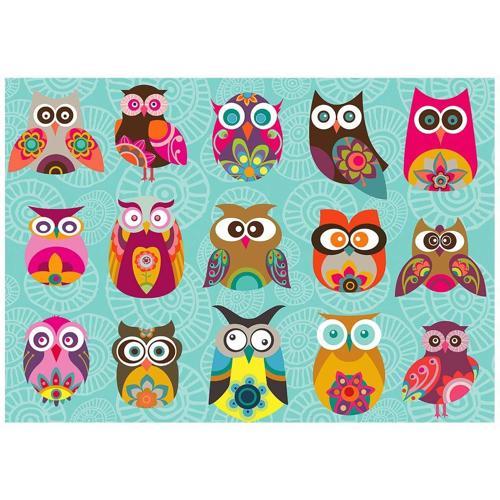 KS Multi Owls 500 Parça Puzzle Kız Erkek Çocuk Oyuncak Eğitici Oyuncaklar