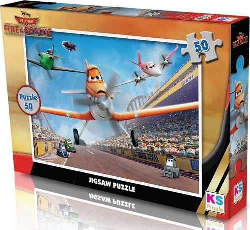 KS Puzzle 50 Parça Planes Kız Erkek Çocuk Oyuncak Eğitici Oyuncaklar