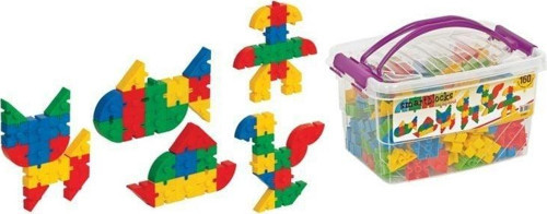 Dede Smart Bloklar Box Eğitici Şekiller 160 Parça Kız Erkek Çocuk Oyuncak Eğitici Oyuncaklar