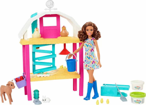 Barbie Eğlenceli Çiftlik Hayatı HGY88 Kız Erkek Çocuk Oyuncak Eğitici Oyuncaklar