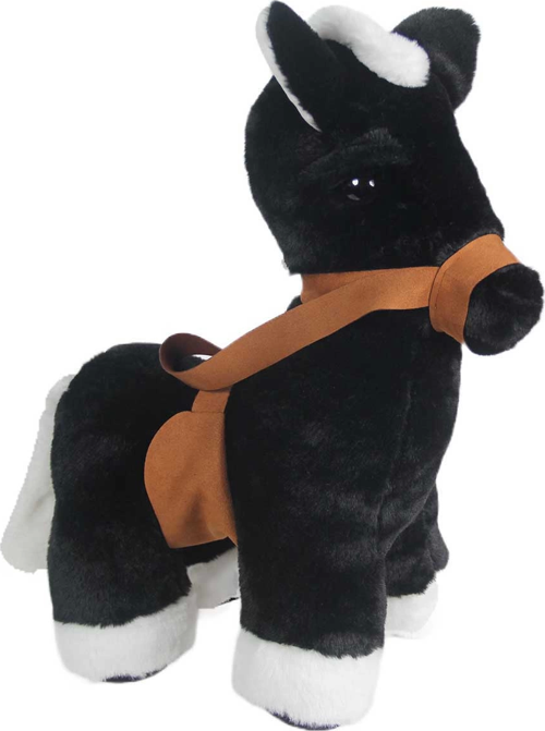 Uyku Arkadaşı Peluş Eşek Siyah 45cm Kız Erkek Çocuk Oyuncak Eğitici Oyuncaklar