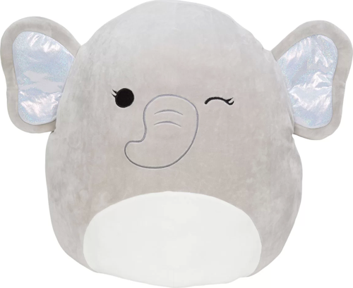 Squishmallow Gümüş Fil 20cm Kız Erkek Çocuk Oyuncak Eğitici Oyuncaklar