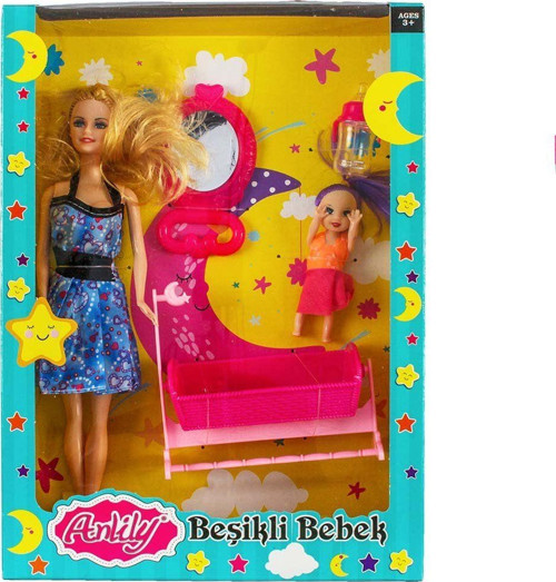 Anlily Kutulu Beşikli Bebek Kız Erkek Çocuk Oyuncak Eğitici Oyuncaklar