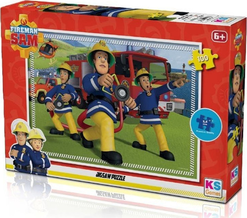FRS 714 FİREMAN SAM PUZZLE 100 PRÇ -KS Kız Erkek Çocuk Oyuncak Eğitici Oyuncaklar