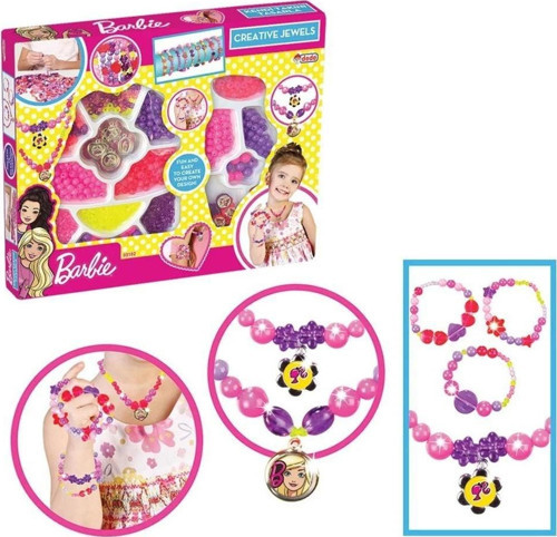 03182 Barbie Takı Seti İkili Kutu Kız Erkek Çocuk Oyuncak Eğitici Oyuncaklar