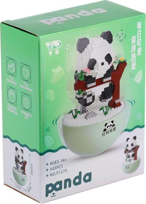 P1275 Panlos Panda 543 Parça Blok Seti -Vagon life Kız Erkek Çocuk Oyuncak Eğitici Oyuncaklar