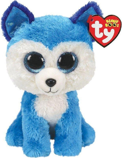 Ty Beanie Babies Mavi Husky Peluş Köpek Prince 15cm Kız Erkek Çocuk Oyuncak Eğitici Oyuncaklar