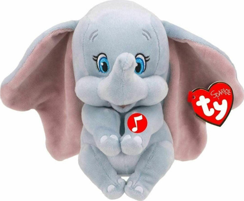 TY Sparkle Sesli Peluş Fil Dumbo 15cm Kız Erkek Çocuk Oyuncak Eğitici Oyuncaklar