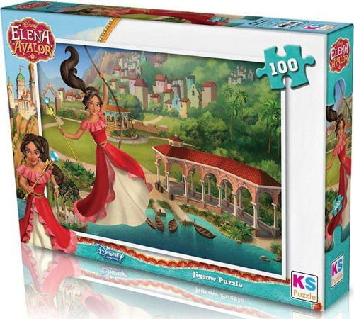 KS Puzzle 100 Parça Elena Kız Erkek Çocuk Oyuncak Eğitici Oyuncaklar