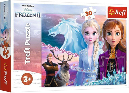 PUZZLE-18253 Frozen 2 30 Parça Puzzle Kız Erkek Çocuk Oyuncak Eğitici Oyuncaklar