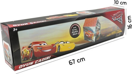 Cars Oyun Çadırı Ebat 95x95x65cm - 85062 Kız Erkek Çocuk Oyuncak Eğitici Oyuncaklar