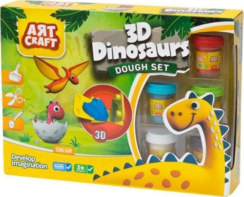 Dede 3 Boyutlu Dinazor Oyun Hamuru Seti Kız Erkek Çocuk Oyuncak Eğitici Oyuncaklar