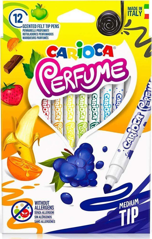 Carioca Kokulu Keçeli Boya Kalemi 12'li Kız Erkek Çocuk Oyuncak Eğitici Oyuncaklar