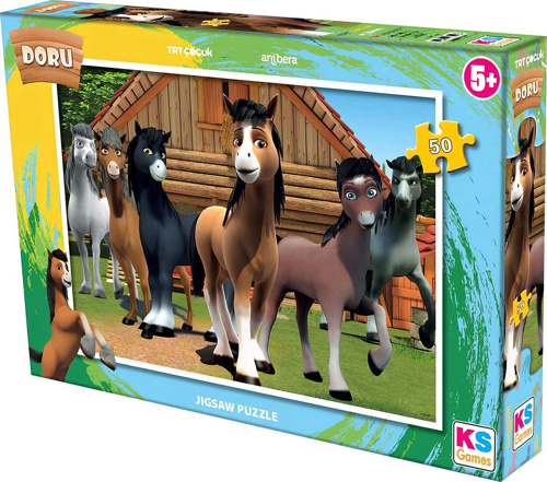 KS Games Doru 50 Parça Puzzle Kız Erkek Çocuk Oyuncak Eğitici Oyuncaklar